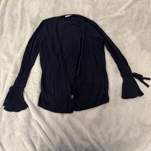 LOFT Outlet Navy Bell Sleeve Cardigan